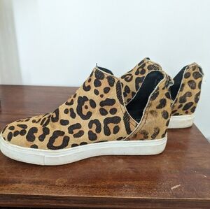 Steven by Steve Madden Caprice Leopard platform sneakers size 7.5